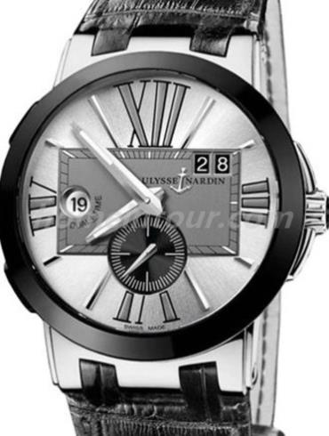 雅典243-00-3_421男表复杂功能机械腕表系列-黑色表带/表径43mm