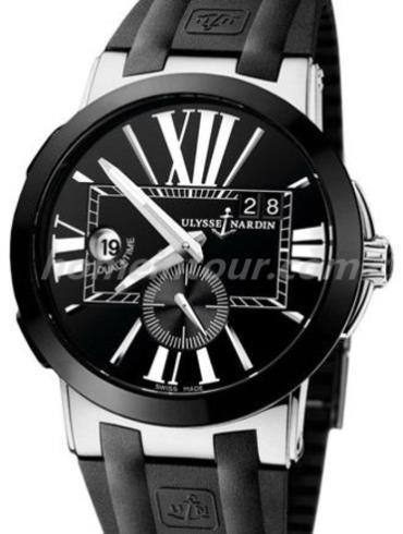 雅典243-00-3_42男表复杂功能机械腕表系列-黑色表带/表径43mm