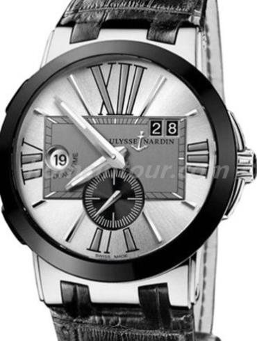 雅典243-00_421男表复杂功能机械腕表系列-黑色表带/表径43mm