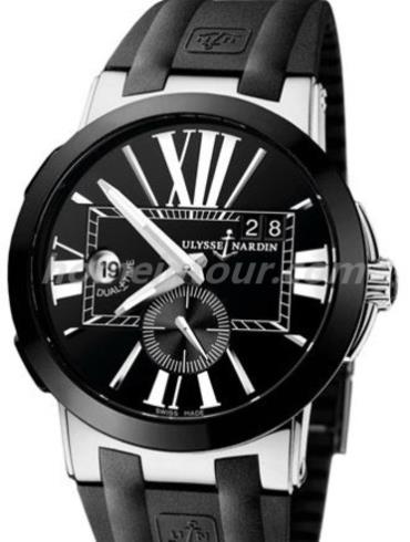 雅典243-00_42男表复杂功能机械腕表系列-黑色表带/表径43mm