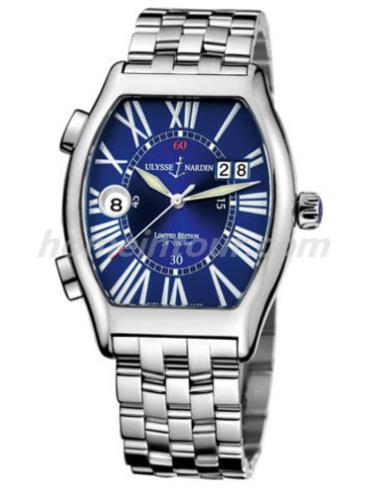 雅典220-11LE-8男表复杂功能机械腕表系列-银色表带/表径38x43mm