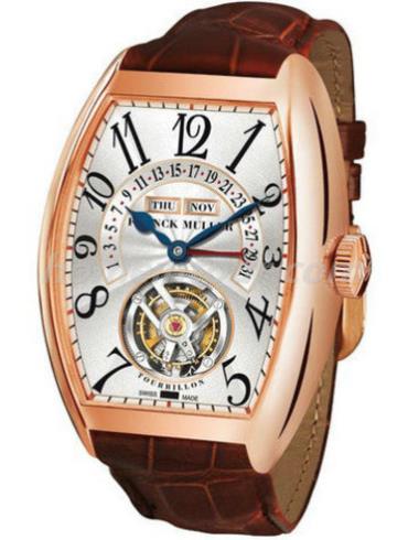 法穆兰7880_T_MC_White2男表Cintree Curvex系列-棕色表带/表径35.9x50.3mm