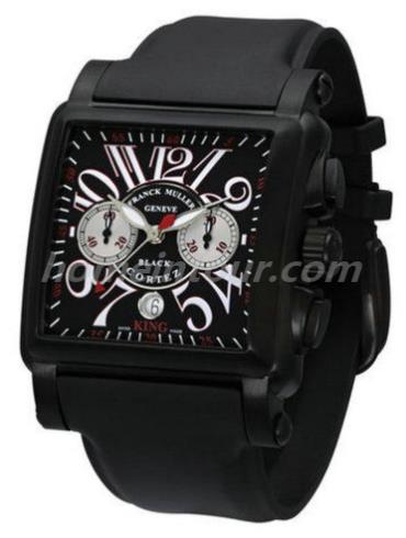 法穆兰10000_K_CC_NR男表CONQUISTADOR CORTEZ系列-黑色表带/表径44x44mm