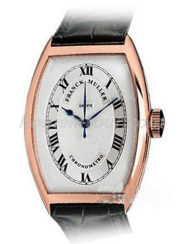 法穆兰5850_CHRONOMETRO男表CHRONOGRAPHE系列-黑色表带/表径45x32mm