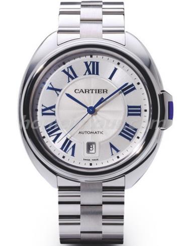 卡地亚CLE_DE_CARTIER1男表Clé de Cartier系列-银色表带/表径40mm