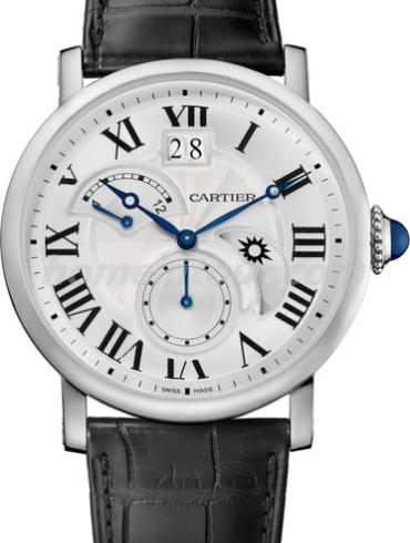 卡地亚W1556368男表Rotonde系列-黑色表带/表径42mm