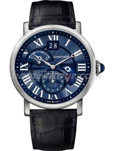 卡地亚W1556241男表Rotonde系列-黑色表带/表径42mm