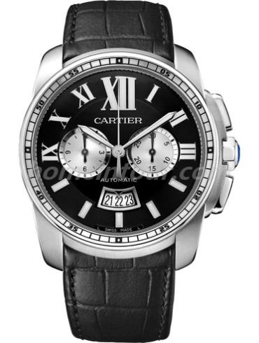 卡地亚W7100060男表卡历博Calibre系列-黑色表带/表径42mm