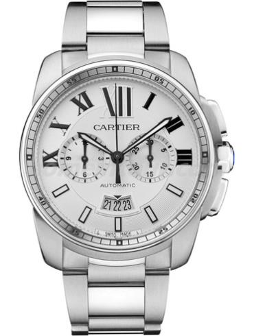 卡地亚W7100045男表卡历博Calibre系列-银色表带/表径42mm