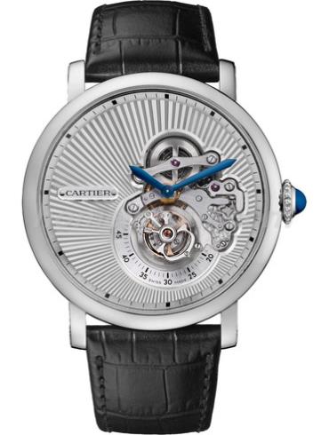 卡地亚W1556246男表Rotonde系列-黑色表带/表径46mm