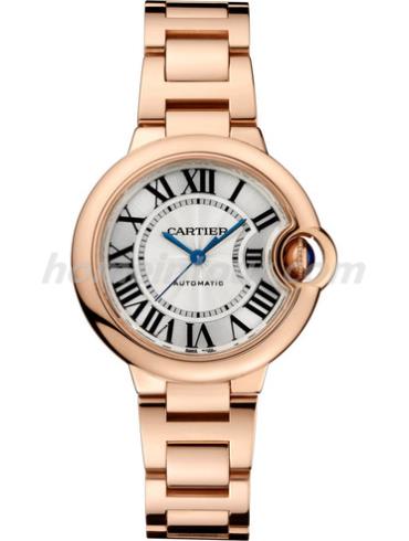 卡地亚W6920096女表蓝气球Ballon Blue系列-金色表带/表径33mm