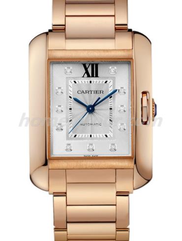 卡地亚WJTA0005男表坦克Tank系列-金色表带/表径29.8x39.2mm