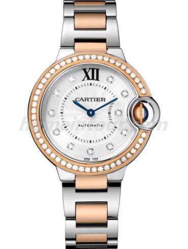 卡地亚_WE902077女表蓝气球Ballon Blue系列-间金表带/表径33mm