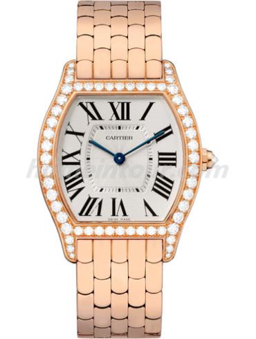 卡地亚WA501012男表Tortue系列-金色表带/表径39 x 31mm