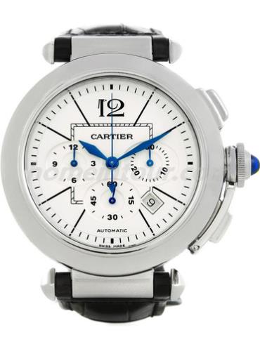 卡地亚W3108555男表帕莎Pasha系列-黑色表带/表径42mm