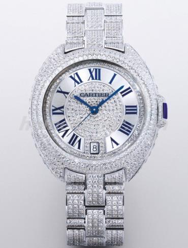 卡地亚CLE_DE_CARTIER3女表Clé de Cartier系列-银色表带/表径35mm