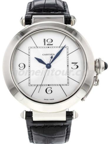 卡地亚W3018751男表帕莎Pasha系列-黑色表带/表径42mm