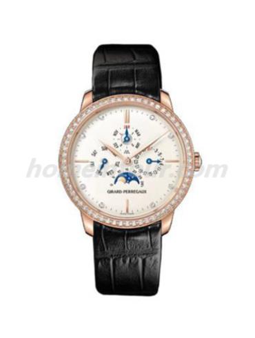 芝柏90535D-52A-1A1-BK6A男表GP 1966系列-黑色表带/表径40mm