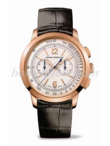 芝柏49539-52-151-BK6A男表GP 1966系列-黑色表带/表径40mm