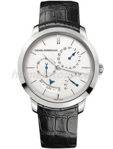 芝柏49538-53-133-BK6A男表GP 1966系列-黑色表带/表径40mm