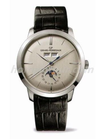 芝柏49535-79-152-BK6A男表GP 1966系列-黑色表带/表径40mm