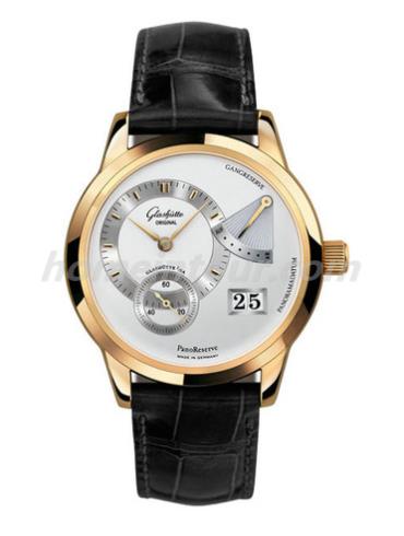 格拉苏蒂原创65-01-01-01-04男表Pano Classic 经典偏心系列-棕色表带/表径39.4mm