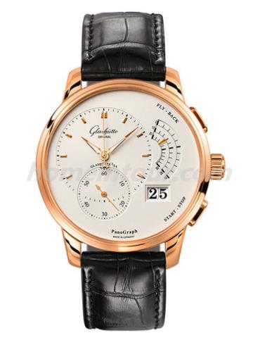 格拉苏蒂原创61-03-25-15-04男表Pano Classic 经典偏心系列-黑色表带/表径40mm