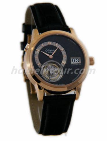 格拉苏蒂原创93-01-20-05-04男表Senator 参议员系列-黑色表带/表径39.3mm