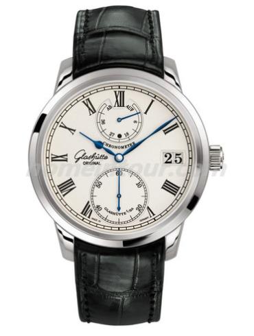 格拉苏蒂原创58-01-01-04-04男表Senator 参议员系列-黑色表带/表径42mm