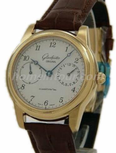 格拉苏蒂原创49-02-04-02-04男表Senator 参议员系列-深棕色表带/表径39mm