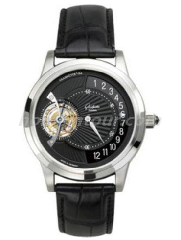 格拉苏蒂原创46-02-03-03-04男表Senator 参议员系列-黑色表带/表径39.9mm