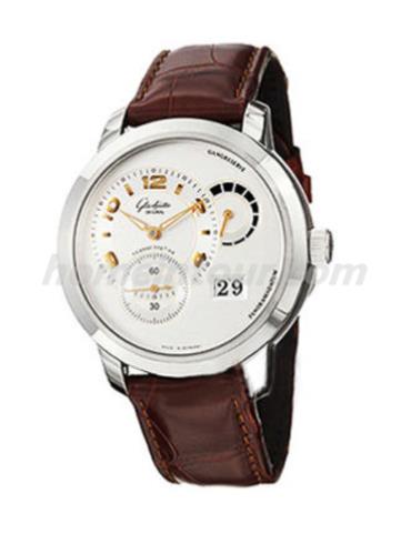 格拉苏蒂原创41-03-04-34-04男表Senator 参议员系列-黑色表带/表径42mm