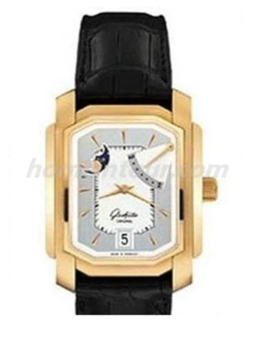 格拉苏蒂原创39-45-07-05-04男表Senator 参议员系列-黑色表带/表径34.8x37.5mm