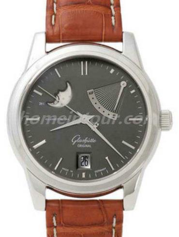 格拉苏蒂原创39-44-14-22-04男表Senator 参议员系列-棕色表带/表径39.3mm