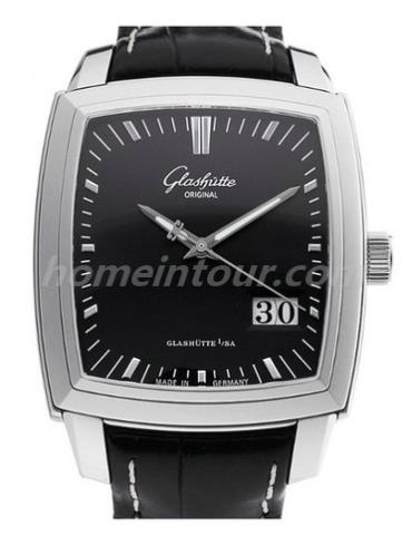 格拉苏蒂原创39-42-54-52-04男表Senator 参议员系列-黑色表带/表径—mm