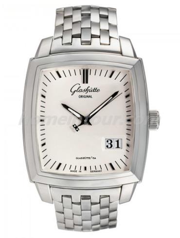 格拉苏蒂原创39-42-53-52-14男表Senator 参议员系列-银色表带/表径—mm