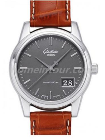 格拉苏蒂原创39-42-14-24-04男表Senator 参议员系列-棕色表带/表径39mm