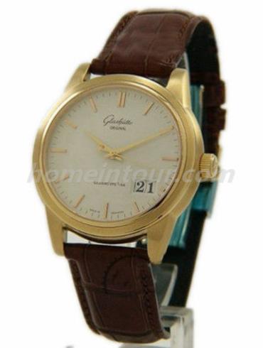 格拉苏蒂原创39-42-03-21-04男表Senator 参议员系列-棕色表带/表径39mm