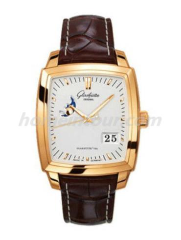 格拉苏蒂原创39-41-51-51-04男表Senator 参议员系列-棕色表带/表径36.3x40mm
