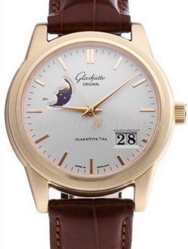 格拉苏蒂原创39-41-03-11-04男表Senator 参议员系列-棕色表带/表径40mm