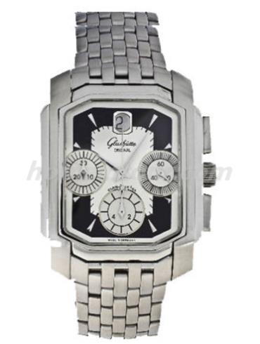 格拉苏蒂原创39-32-17-04-04男表Senator 参议员系列-银色表带/表径36.8x34.7mm