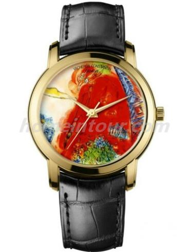 江诗丹顿86090-000J-9784男表Métiers d’Art艺术大师系列-黑色表带/表径40mm