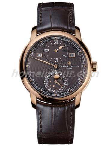 江诗丹顿4000C-000R-B121男表PATRIMONY传承系列-棕色表带/表径42mm