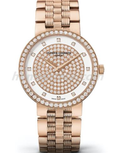 江诗丹顿25553_Q01R-9696女表1972系列-金色表带/表径30mm