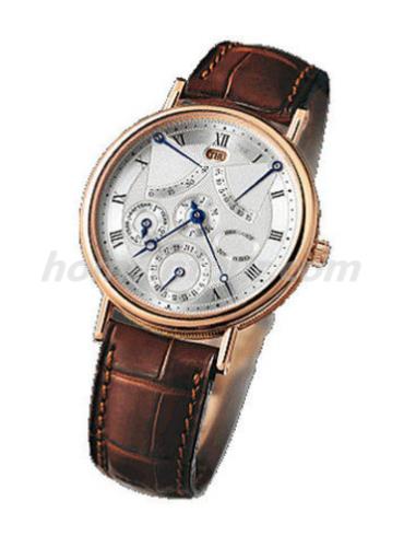 宝玑3477BA_1E_986男表Classique Complications 经典复杂系列-棕色表带/表径35.5mm