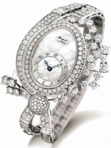 宝玑GJE21BB20.8924D01女表High Jewellery 高级珠宝腕表系列-银色表带/表径34x27.4mm