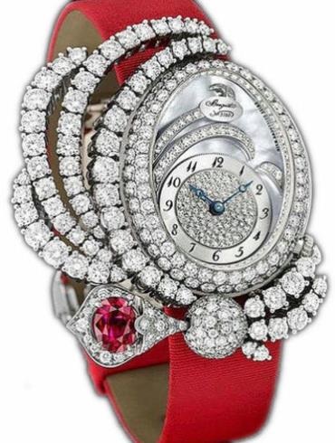 宝玑GJE16BB20.8924R01女表High Jewellery 高级珠宝腕表系列-红色表带/表径34x27.4mm