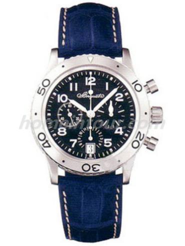 宝玑3820BB_E2_9W6男表TYPE XX系列-蓝色表带/表径39mm