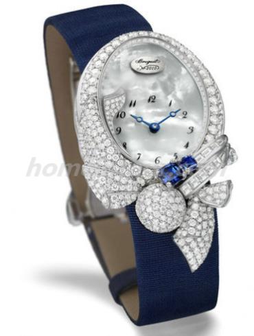 宝玑GJ28BB8924DDS8女表高级珠宝腕表系列-黑色表带/表径33 x 24.95mm