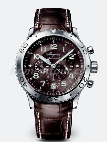 宝玑3810ST_92_9ZU男表Type XX - XXI - XXII 系列-黑色表带/表径42mm